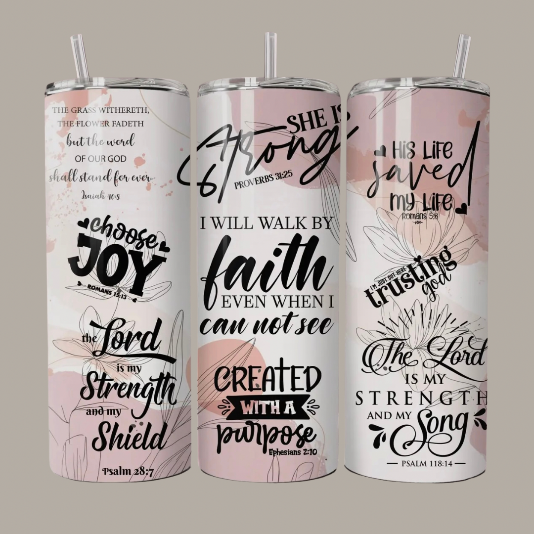 Faith Fuel Skinny Tumbler