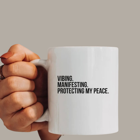 Vibing & Manifesting Mug